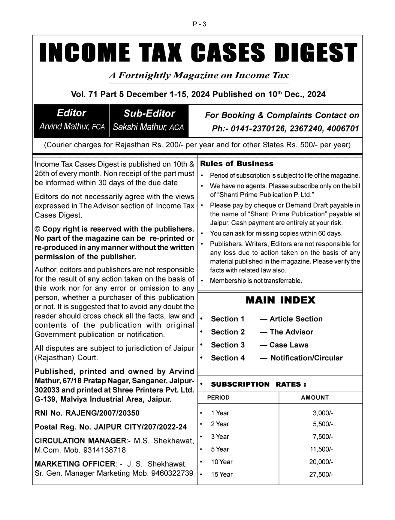 Income-Tax Cases Digest Magazine Page 1