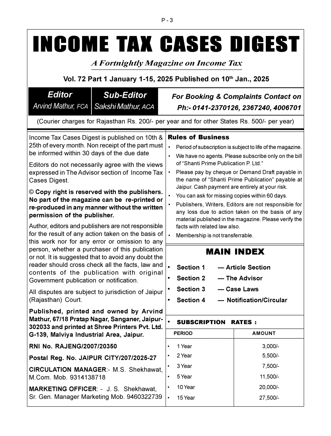 Income-Tax Cases Digest Magazine Page 1