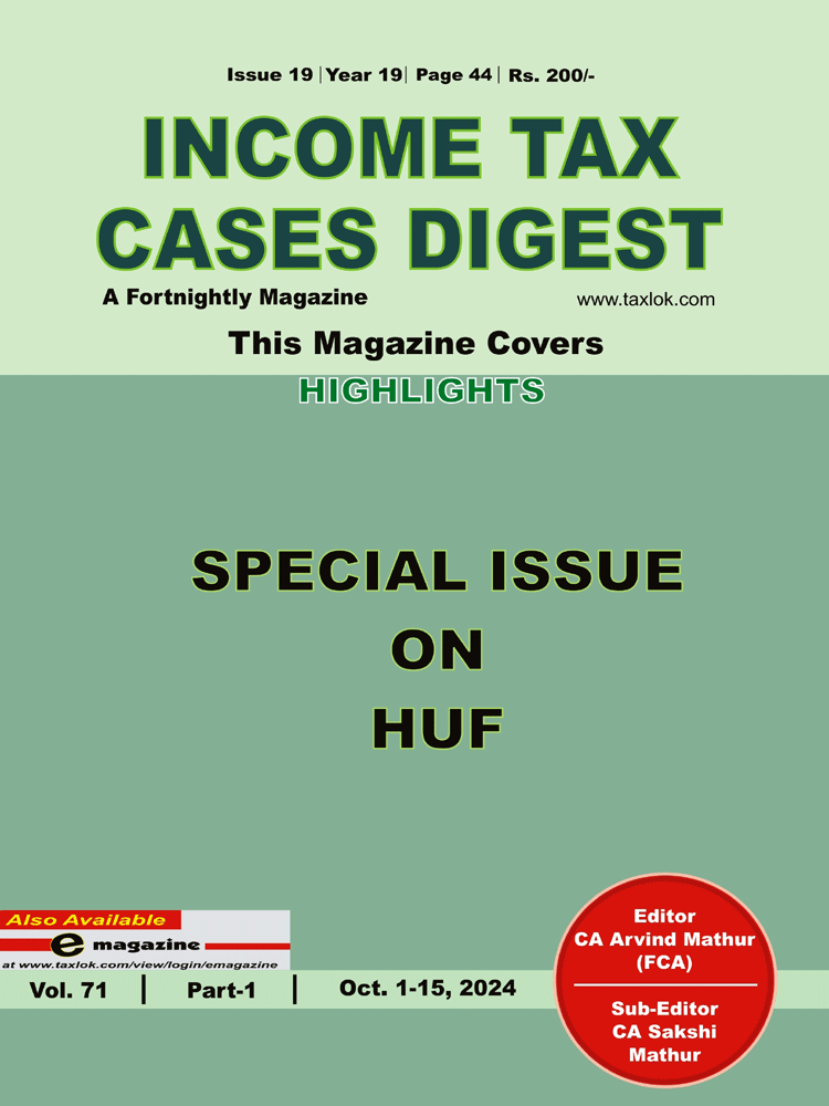 Income-Tax Cases Digest Magazine Cover