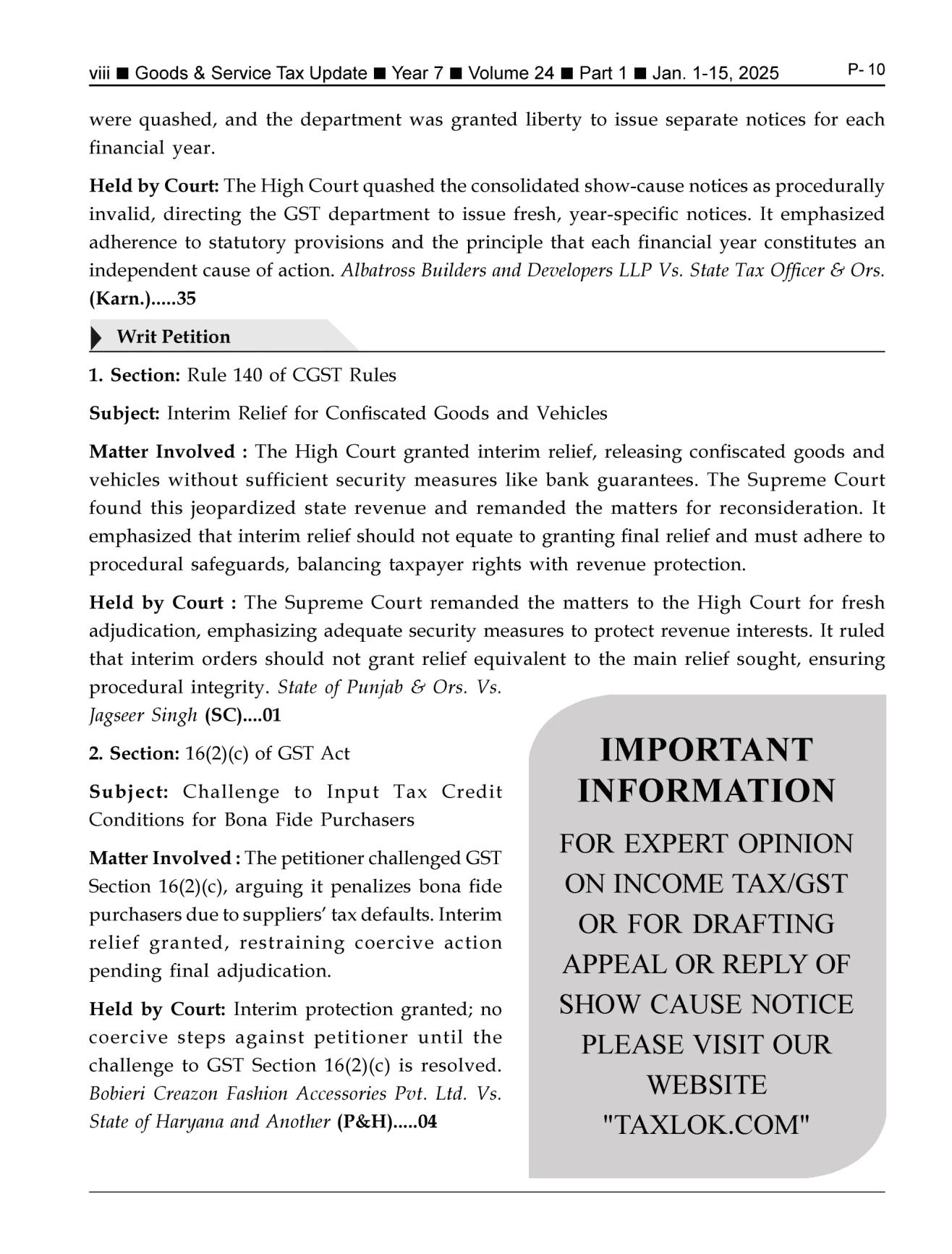 GST-Tax Update Magazine Page 8