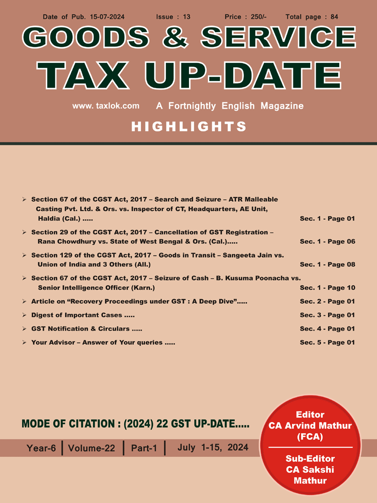 GST-Tax Update Magazine Cover