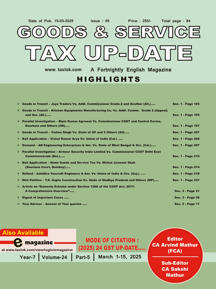 GST-Tax Update Magazine Cover